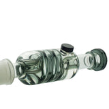 Freeze Pipe Nectar Collector close-up, titanium tip, glass body with glycerin chamber