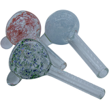 Assorted LA Pipes Frit Bubble Bowl Pull-Stem Slides for bongs with 10mm grommet joints