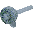 LA Pipes Frit Bubble Bowl Pull-Stem Slide in Mixed Colors for Bongs, 10mm Grommet Joint