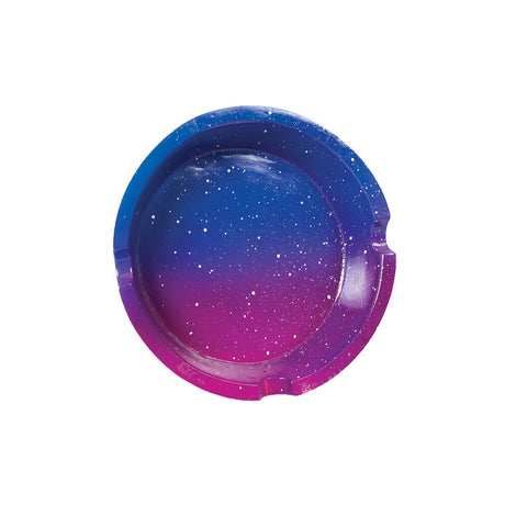 Fujima Polyresin Galaxy Ashtray, vibrant cosmic design, medium size, top view