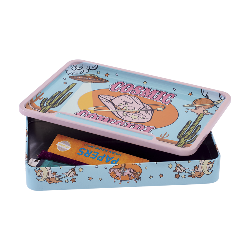 Fujima Rolling Tray Stash Box | Trendy Assortment | 8"x5.75" | 6ct Display