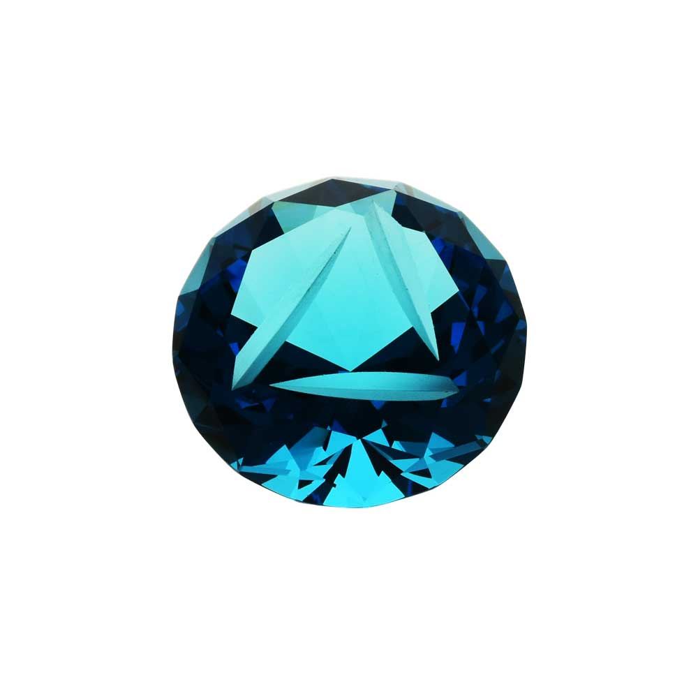 Borosilicate Glass Diamond-Shaped Flat Spin Channel Carb Cap for Dab Rigs, 40mm