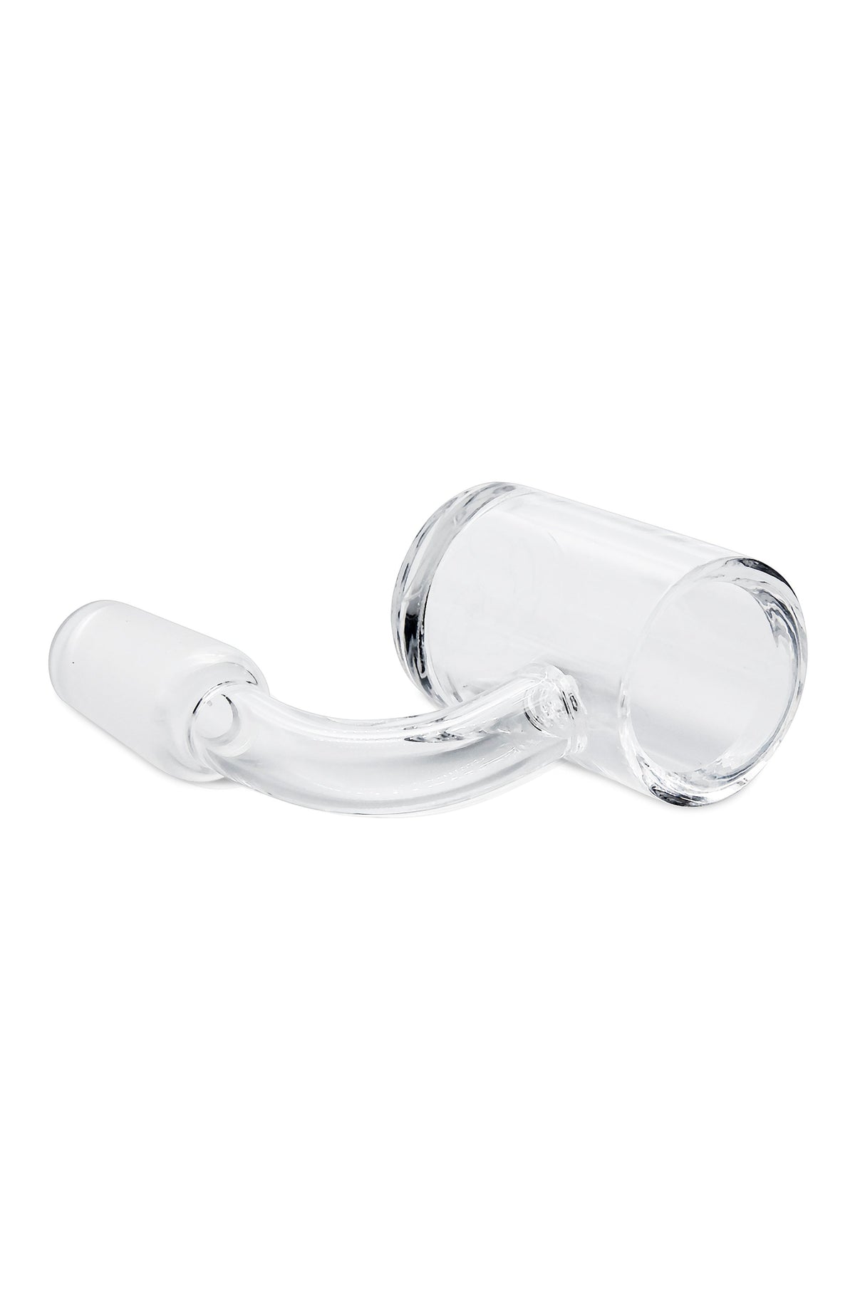 Glasshouse Full Quartz Banger Flat Top Kit - 90 Degree 14mm Male Joint Side View