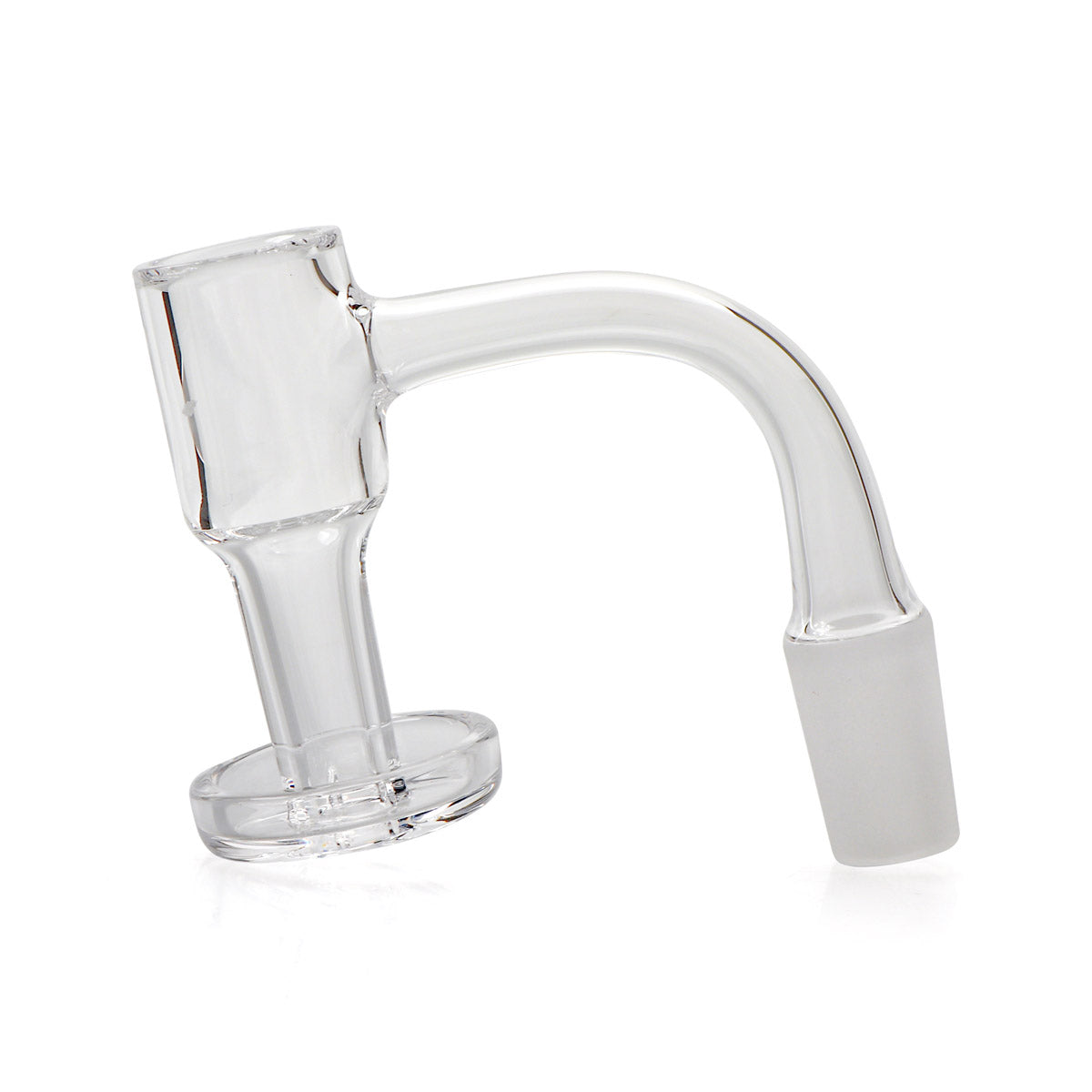 The Stash Shack Full Weld Infinity Slurper Quartz Banger, 90 degree 14mm Male, Clear View