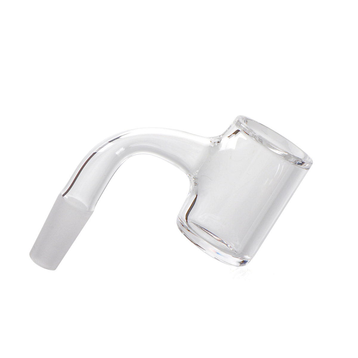 The Stash Shack Full Weld Mini Quartz Banger 90 degree 10mm Male for Concentrates - Top View