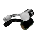 DANK BANGER Hybrid Banger Set with Spinning Cap & Terp Pearls on Black Background