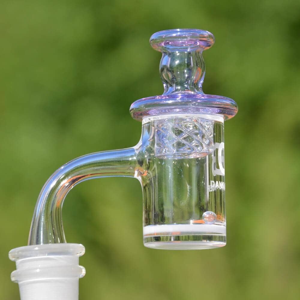 DANK BANGER Hybrid Banger Set with Spinning Cap & Terp Pearls, Borosilicate Glass