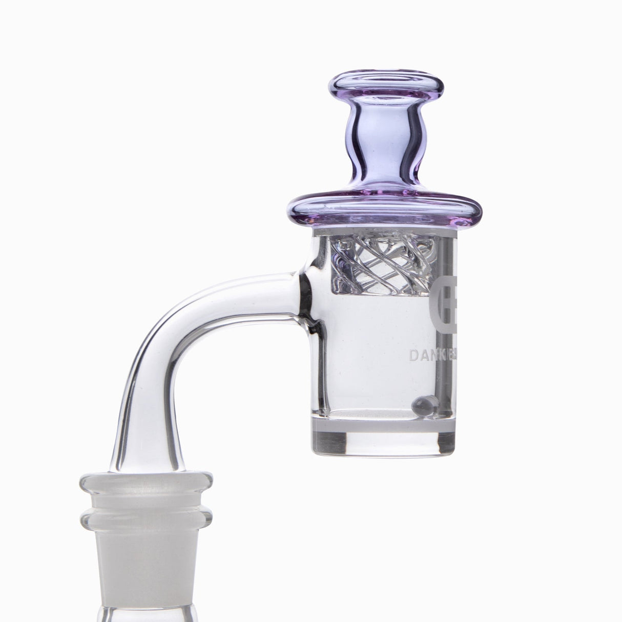 DANK BANGER Full Welding Hybrid Banger Combo Set in Purple, Borosilicate Glass & Steel