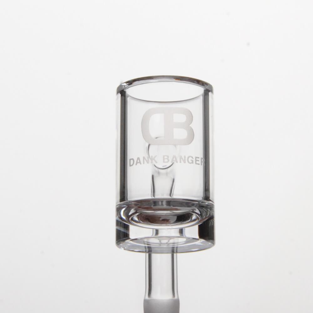 Dank Banger Full Weld Quartz Hybrid Banger Close-Up on Seamless White Background