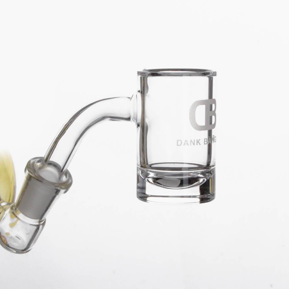 Dank Banger Full Weld Quartz Hybrid Banger 45° side view on white background