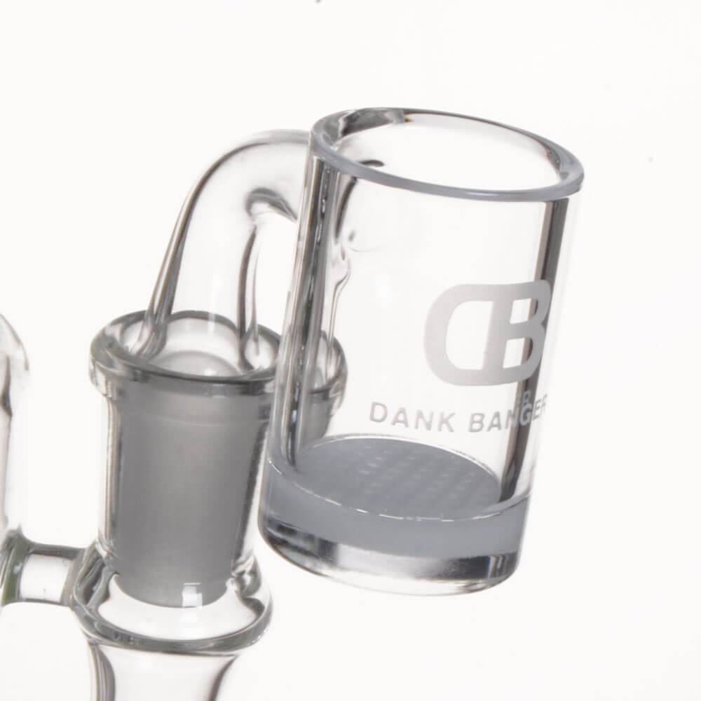 DANK BANGER Waffle Banger Set with Spinning Cap, Terp Pearls, and Quartz Glass