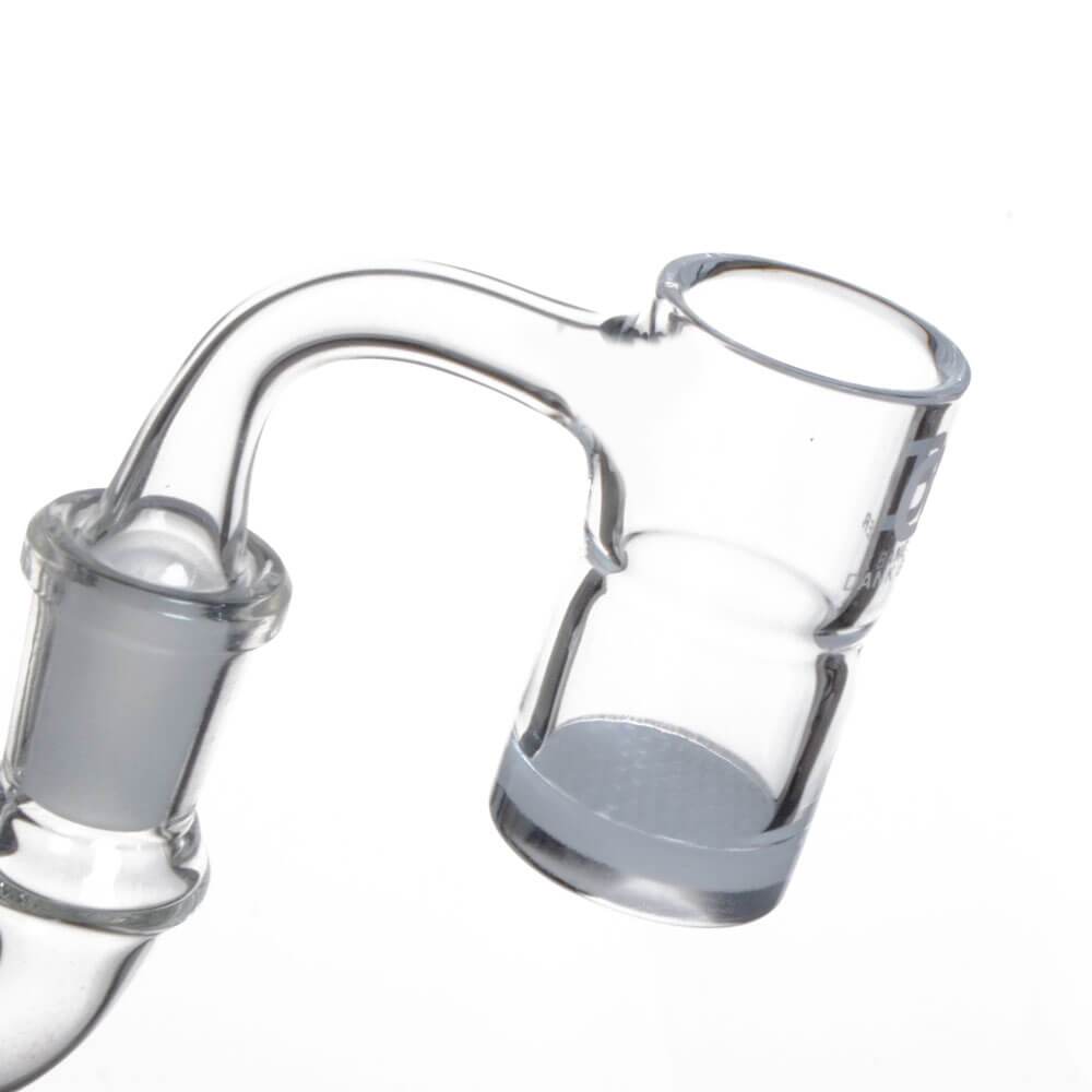 DANK BANGER Hybrid Waffle Banger Set with Splash Guard and Terp Pearls, Clear Quartz