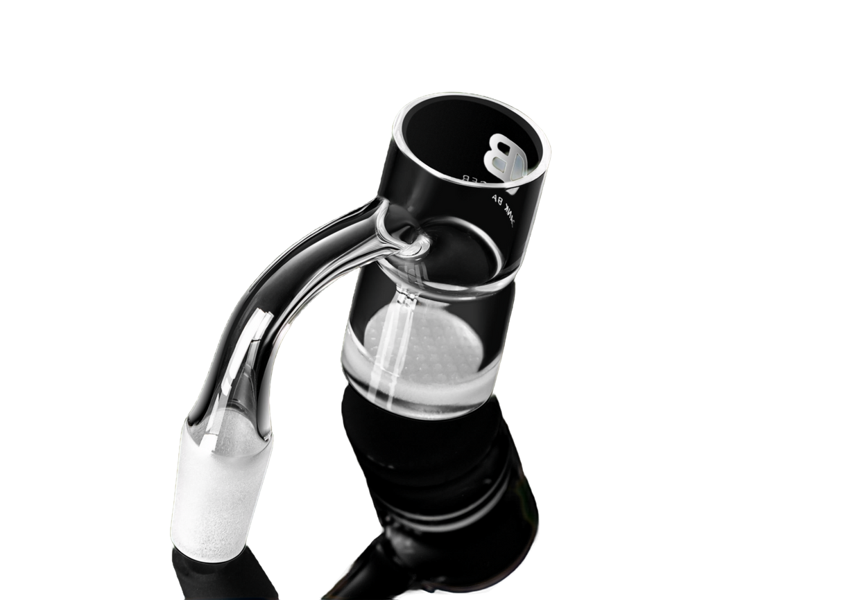 DANK BANGER Waffle Banger Combo Set with Splash Guard & Terp Pearls, Side View