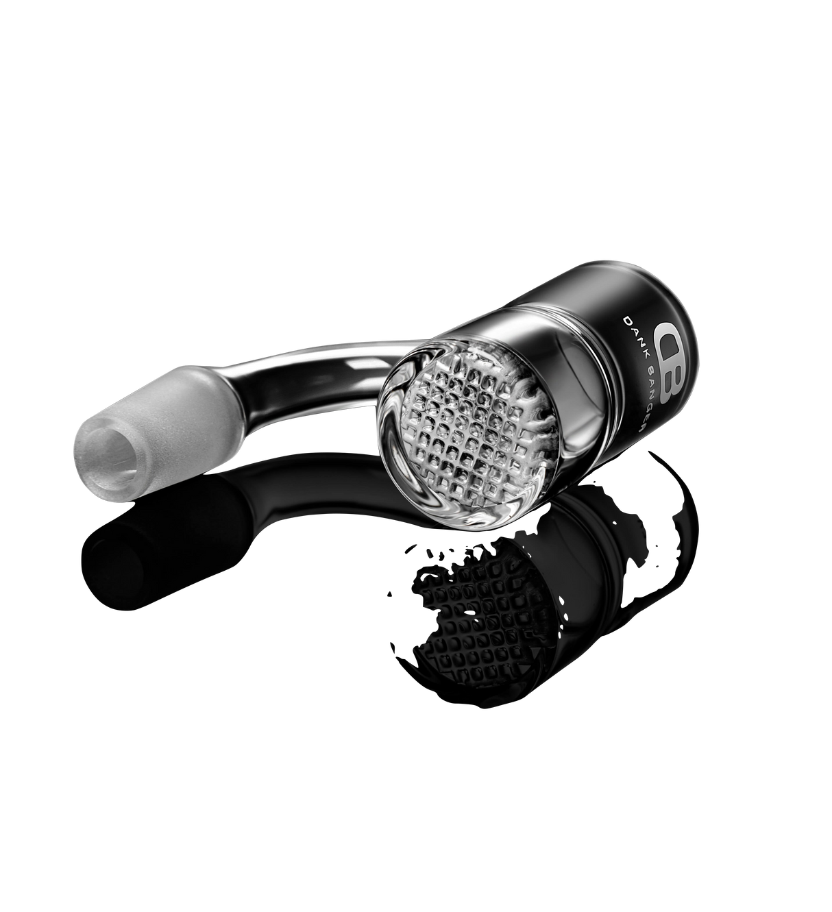 DANK BANGER Waffle Banger Combo Set with Splash Guard & Terp Pearls, 25mm Quartz