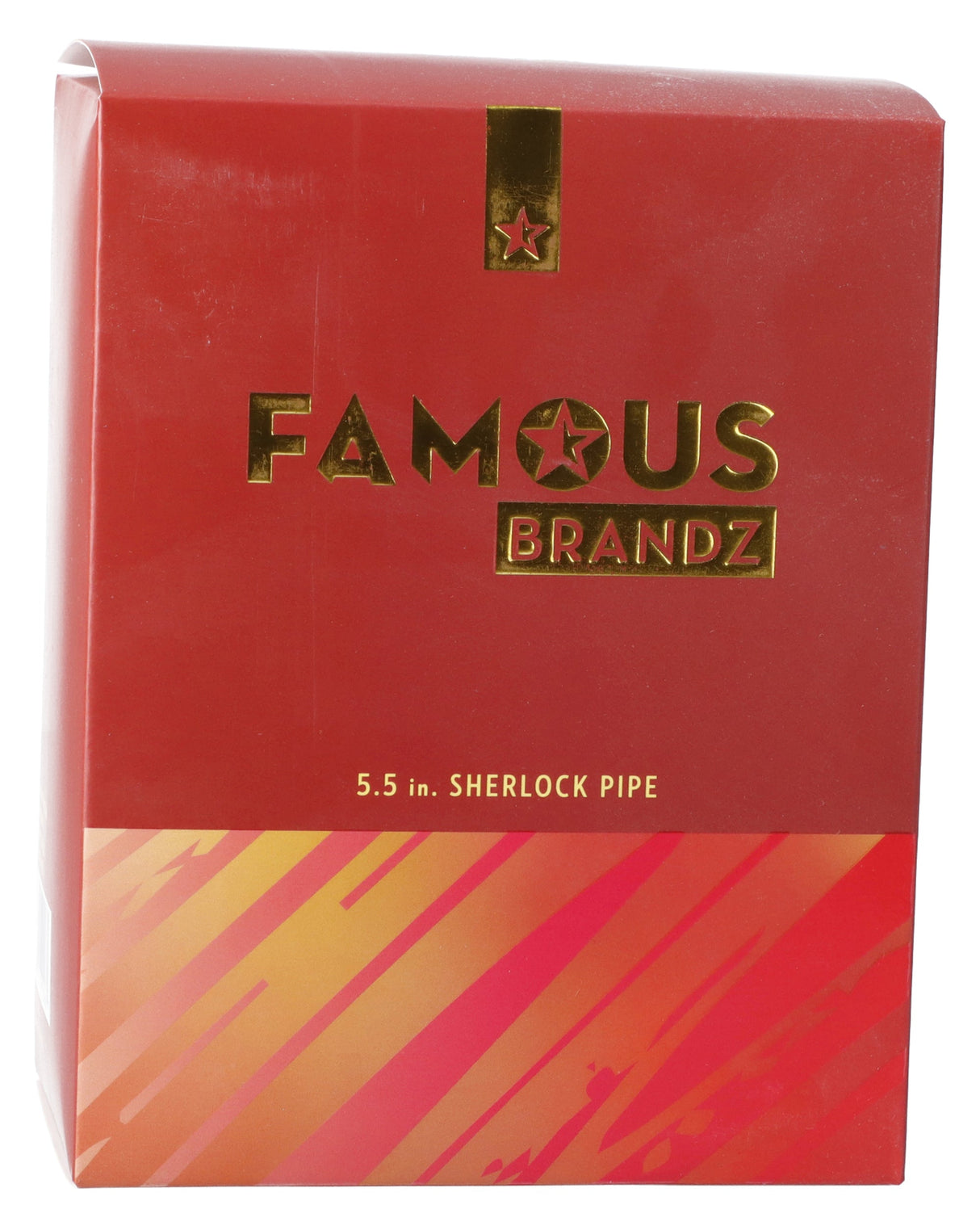 Fumed Orange Sherlock Pipe packaging by Valiant Distribution - Front View