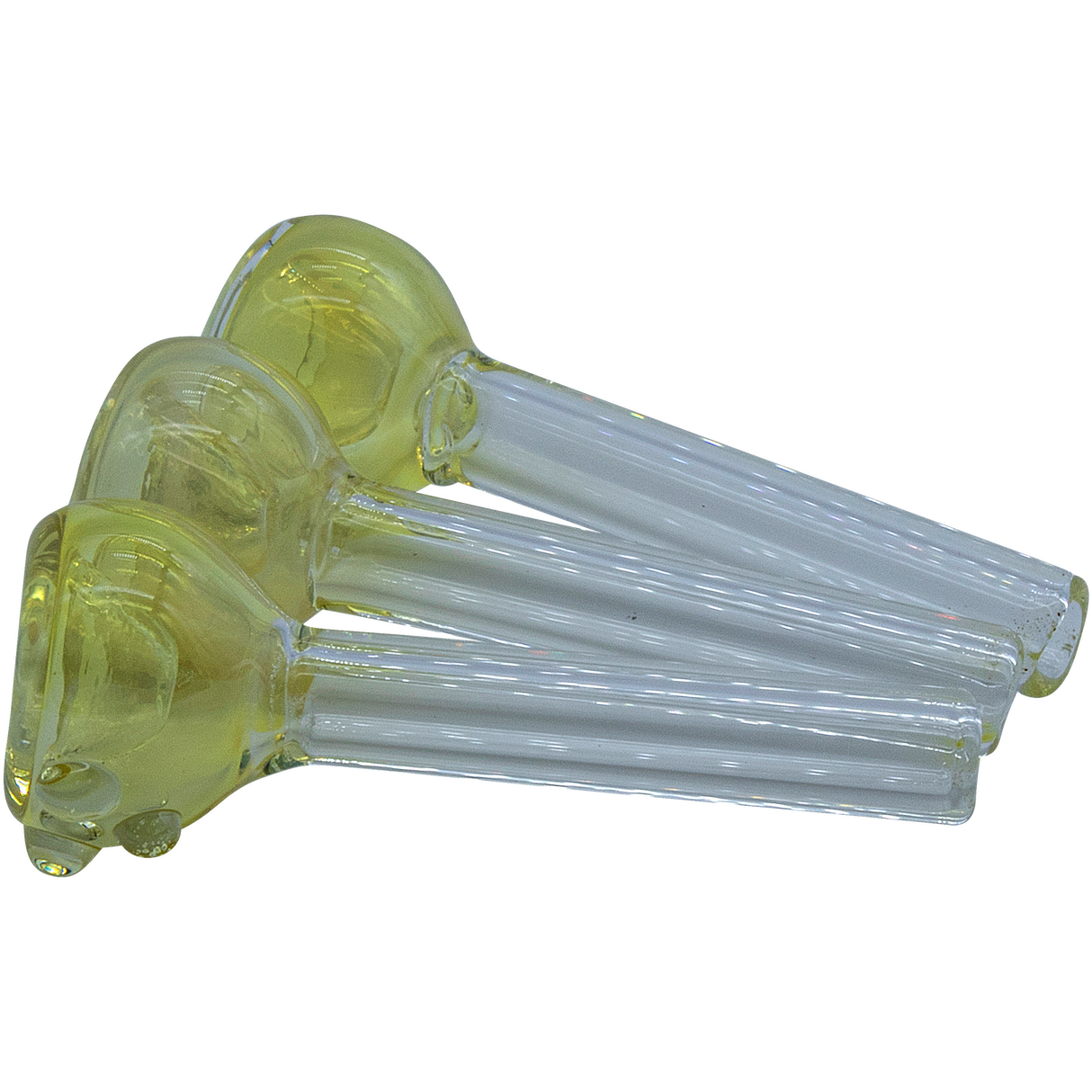 LA Pipes Fumed Snapper Bowl Pull-Stem Slide for Bongs, Grommet Joint, Top View