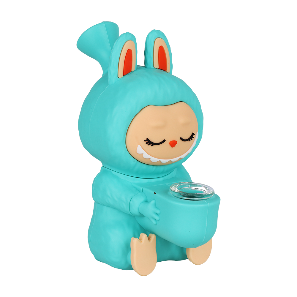 Funny Animal Silicone Water Pipe | 5.5" | Assorted Colors | 4ct Bundle