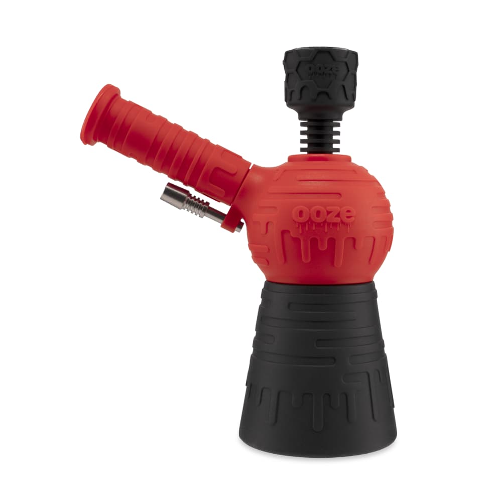 Ooze Blaster Silicone Glass 4-in-1 Hybrid Water Pipe and Dab Straw
