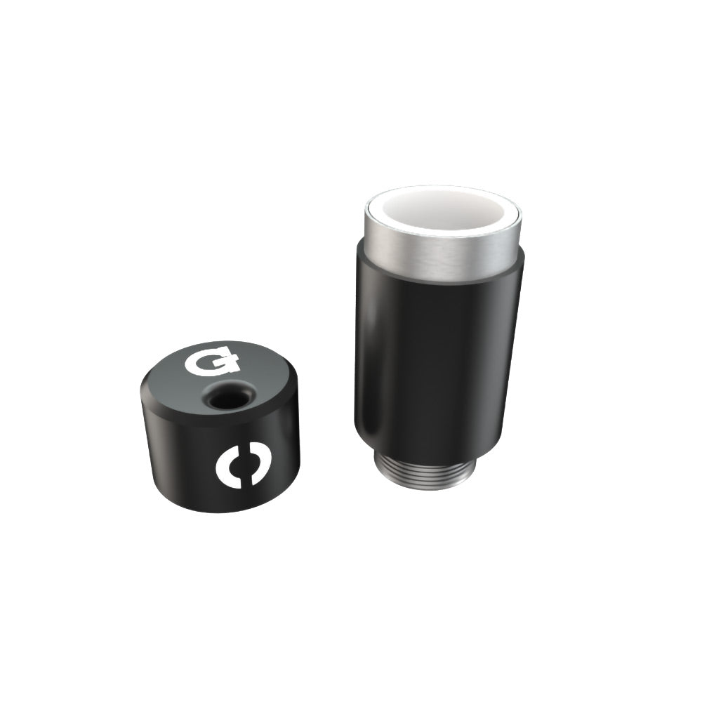 G Pen Connect Replacement Tank in black ceramic, isolated on white background, with logo