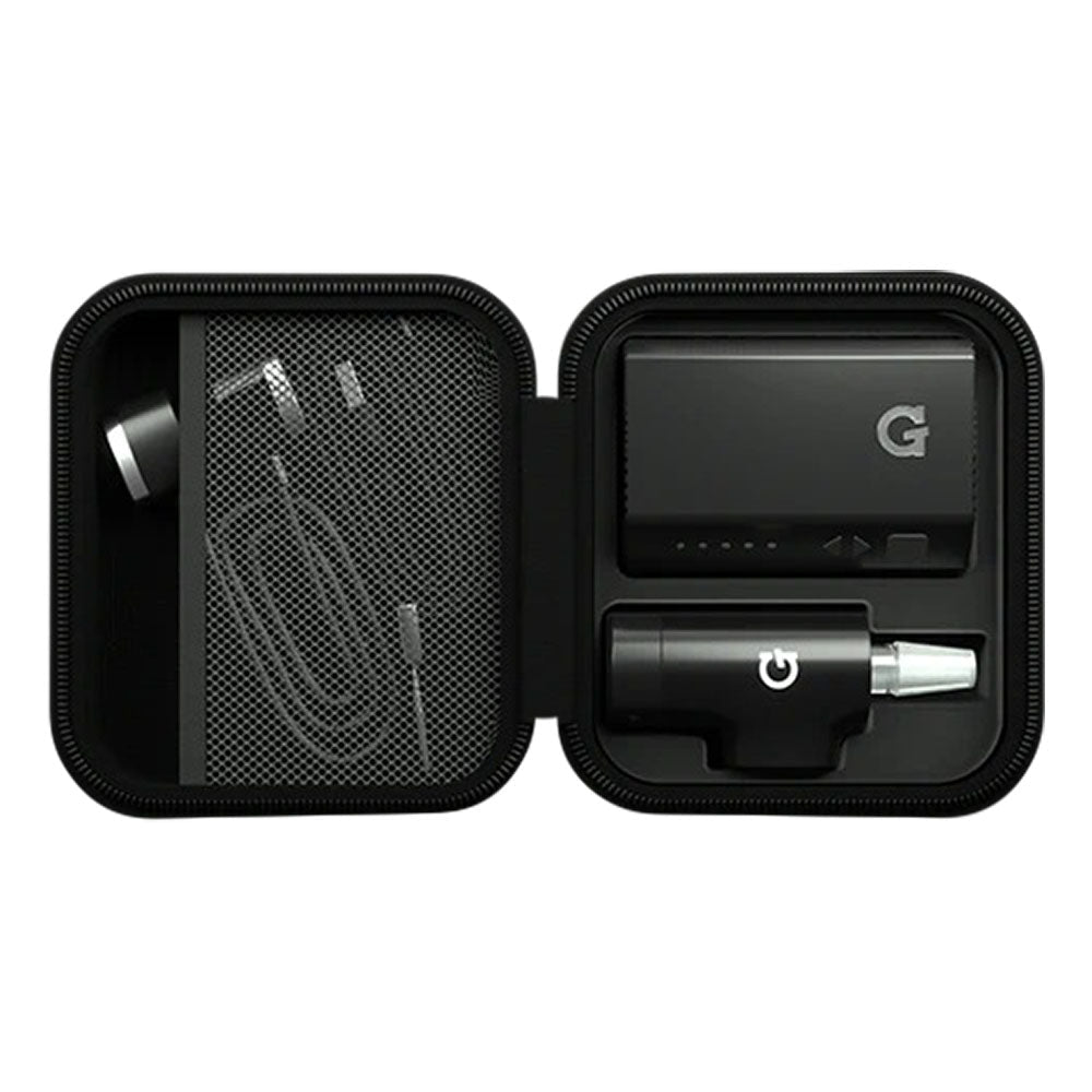 G Pen Hyer Vaporizer Electric Dab Rig kit with 6000mAh battery, top view in carrying case