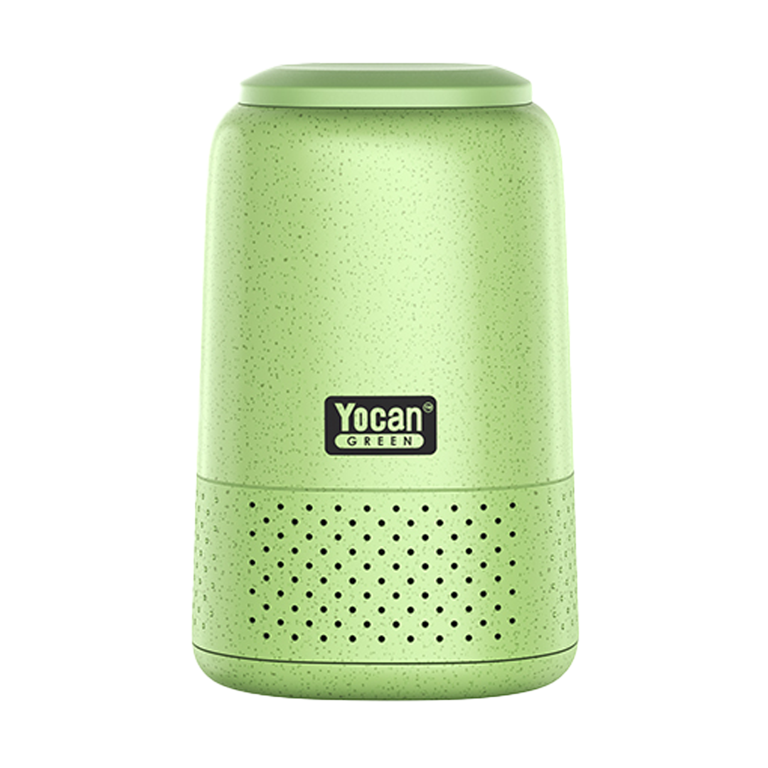 Yocan Cloak Air Filter in Green - Front View, Compact and Portable Design