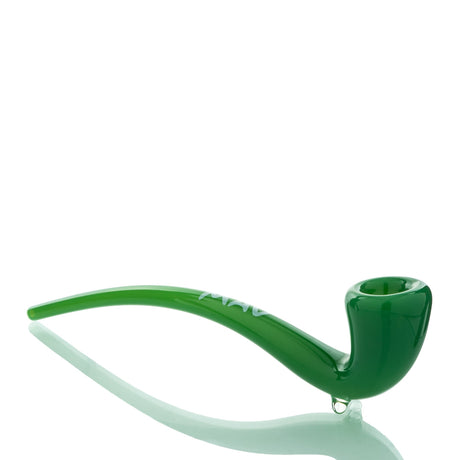 MAV Glass Gandalf Pipe in Emerald Green - Side View on White Background