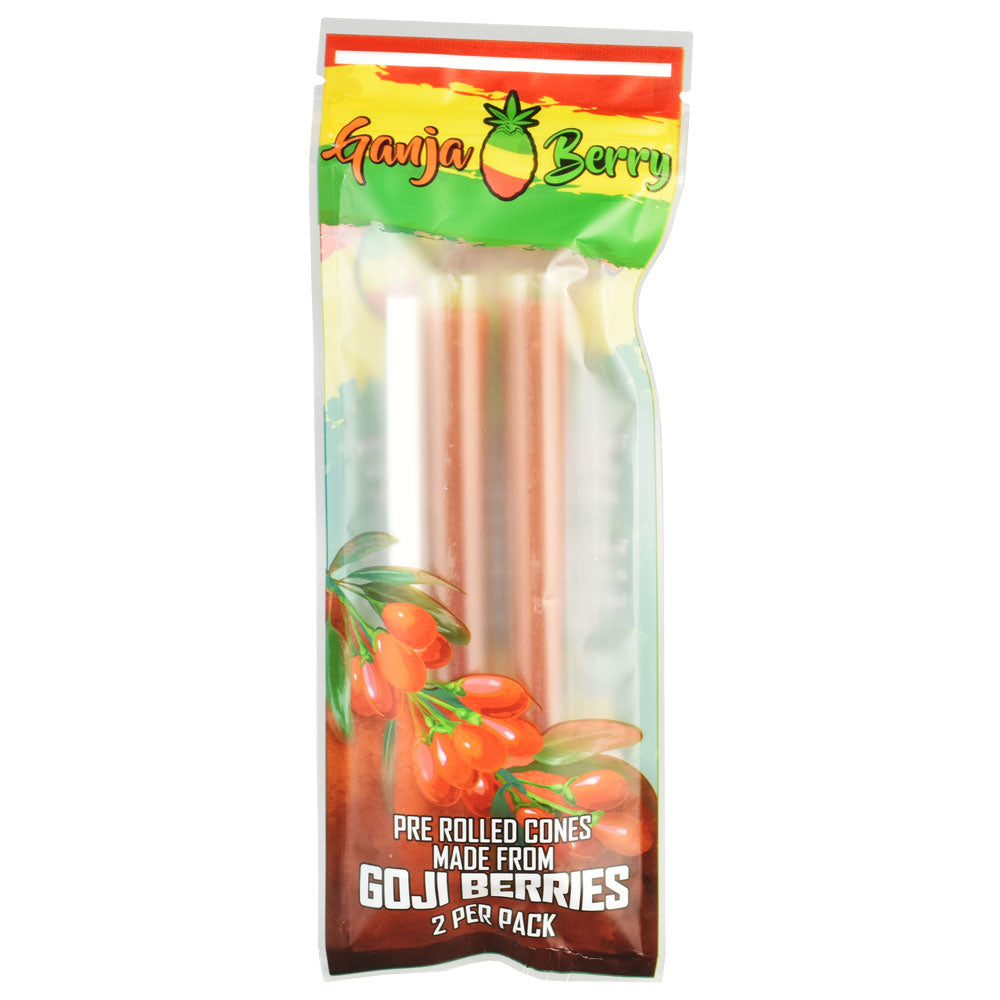 Ganja Berry Goji Berry Pre-rolled Hemp Cones in Assorted Colors, Standard Size - Front View