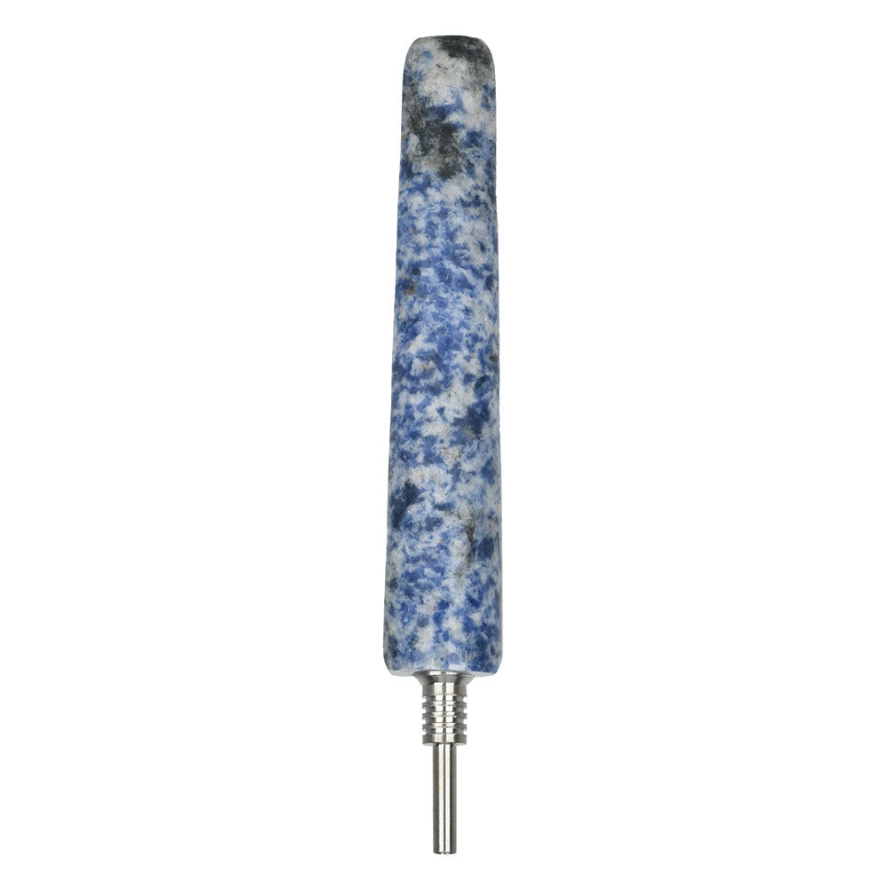 Gemstx 5" Gemstone Dab Straw with Durable Titanium Tip - 10mm Joint - Front View