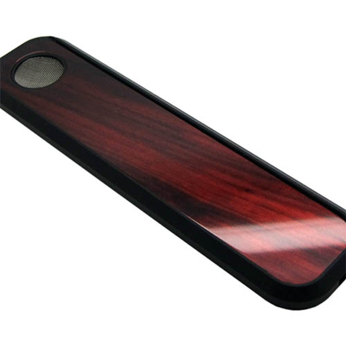 Genius Pipe Limited Collection - Portable Steel Hand Pipe with Wood Finish - Top View