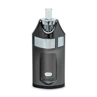 GHOST Vapes MV1 Black Chrome Herb & Wax Vaporizer, Front View on White Background