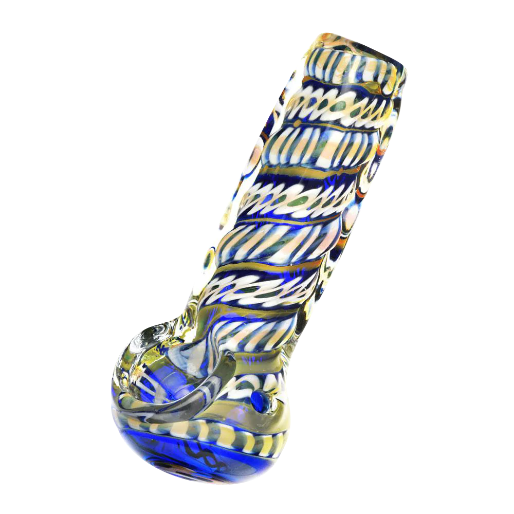Borosilicate Glass Spoon Pipe with Desert Night Design - 3.75" Portable Size