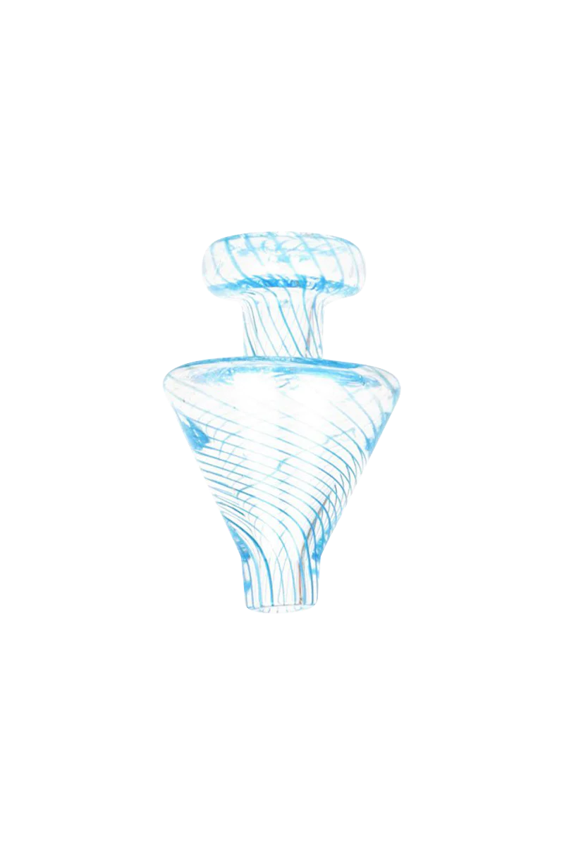 Borosilicate glass triangle cone carb cap for dab rigs, 29mm joint size, front view
