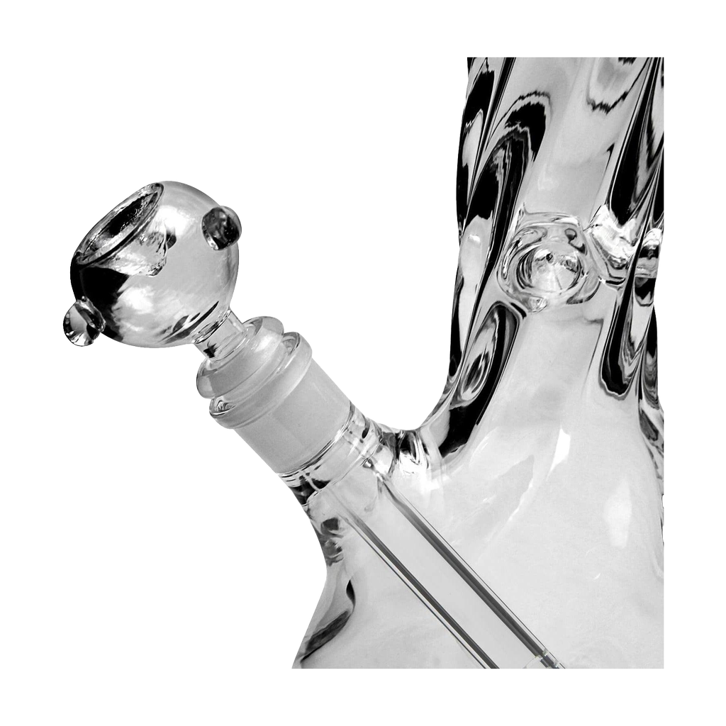 PILOT DIARY 16" Spiral Bong Close-up View Highlighting the Deep Bowl and Spiral Neck