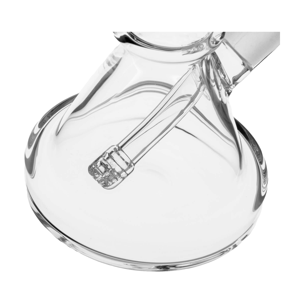 Close-up of PILOT DIARY 7'' Glass Beaker Base Bong with clear downstem
