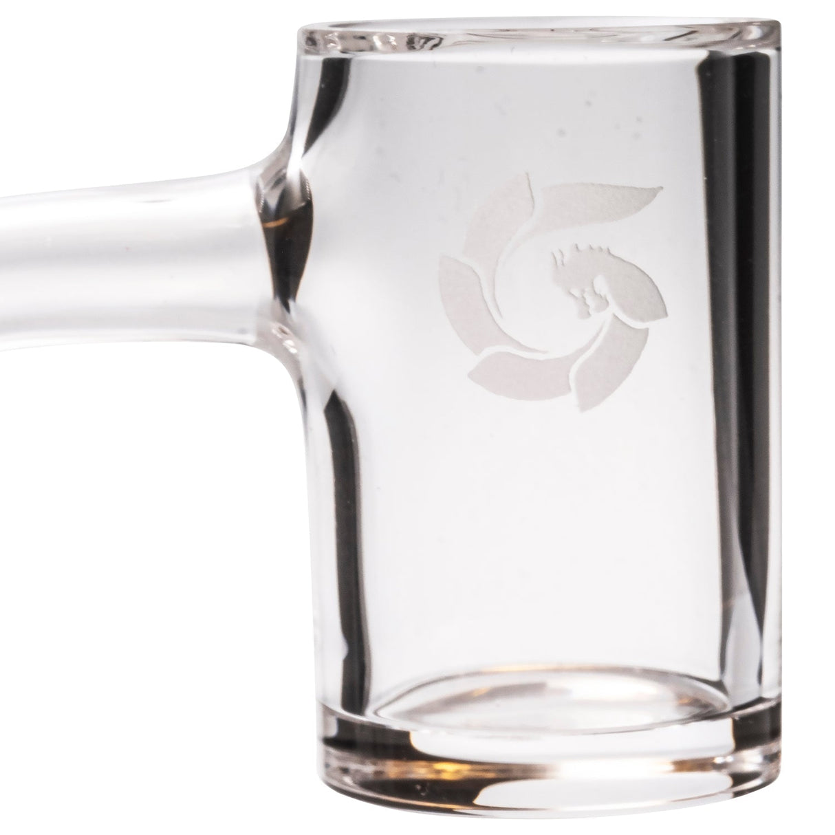 Glasshouse Classic Flat Top Quartz Banger, 90 Degree Male Joint, 25mm, Clear View