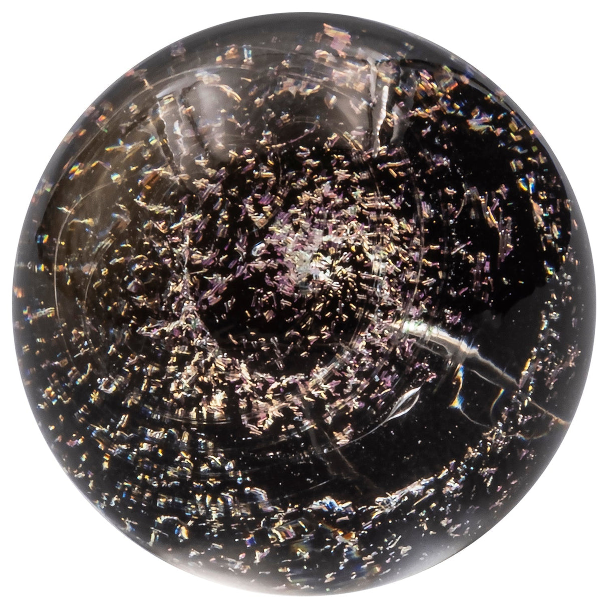 Glasshouse Dichro Galaxy Terp Kit carb cap with cosmic design, made of borosilicate glass