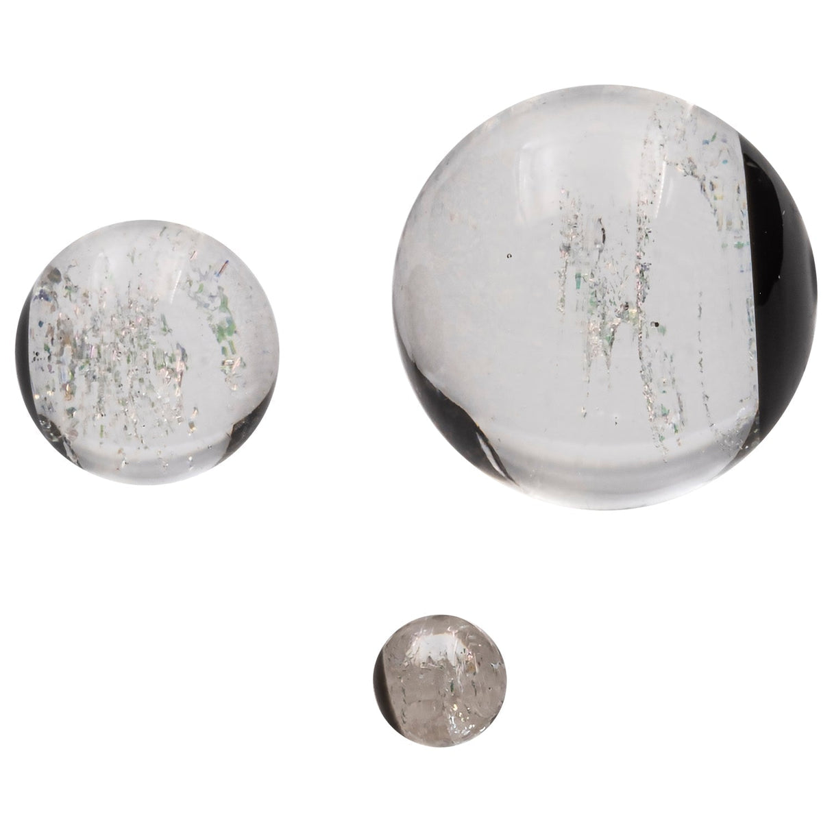 Glasshouse Dichro Galaxy Terp Kit with three borosilicate glass carb caps in varying sizes