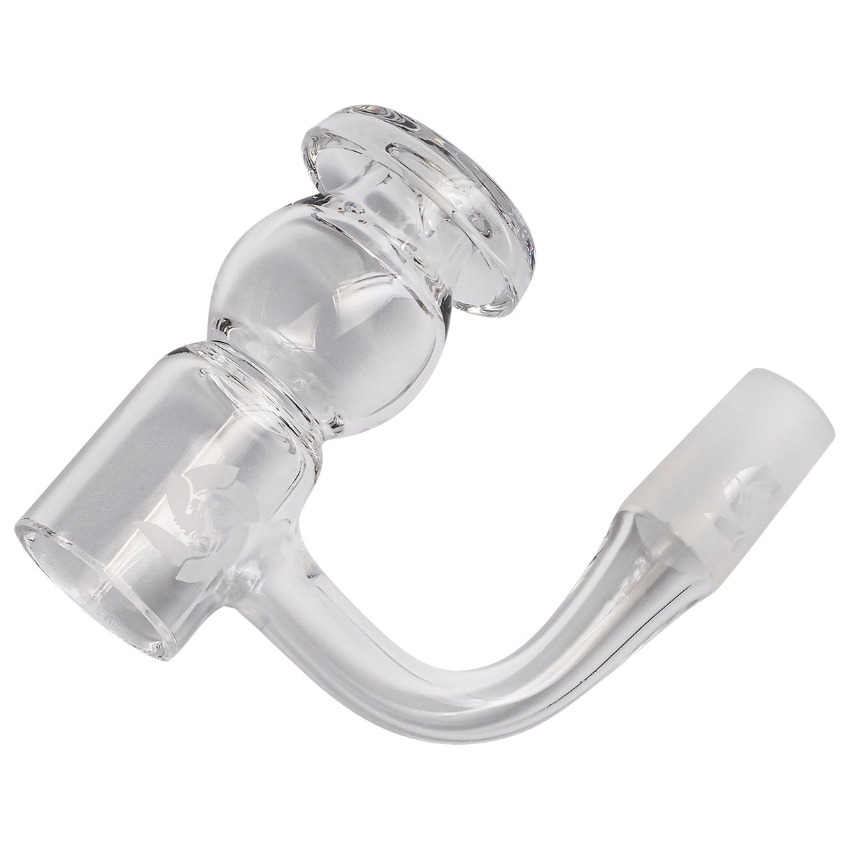 Glasshouse Quartz Egg Terp Banger Kit - 90Β° Male Joint - Clear View with Beveled Top