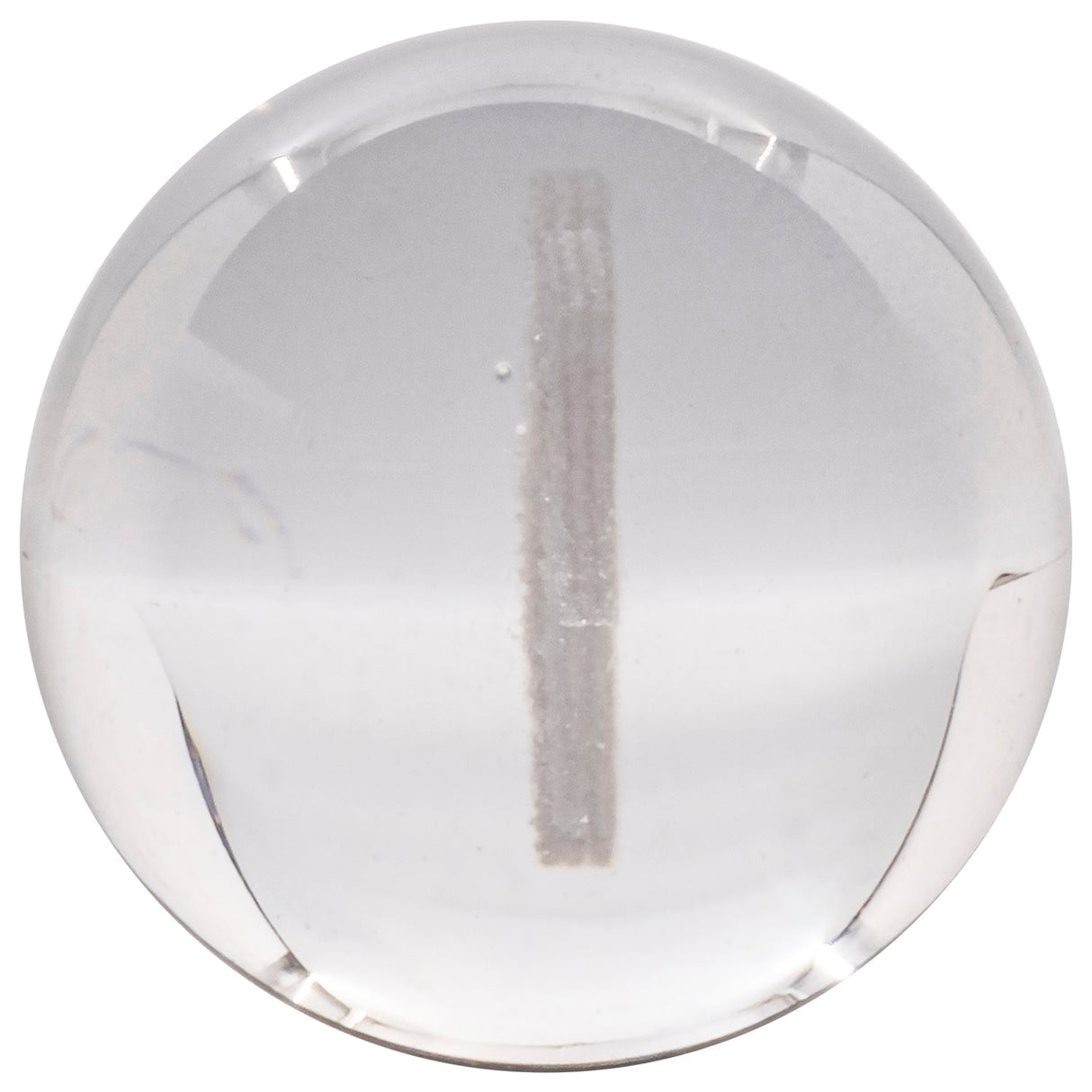 Glasshouse Etched Marble Cap, 2mm Borosilicate Glass, Top View for Dab Rigs