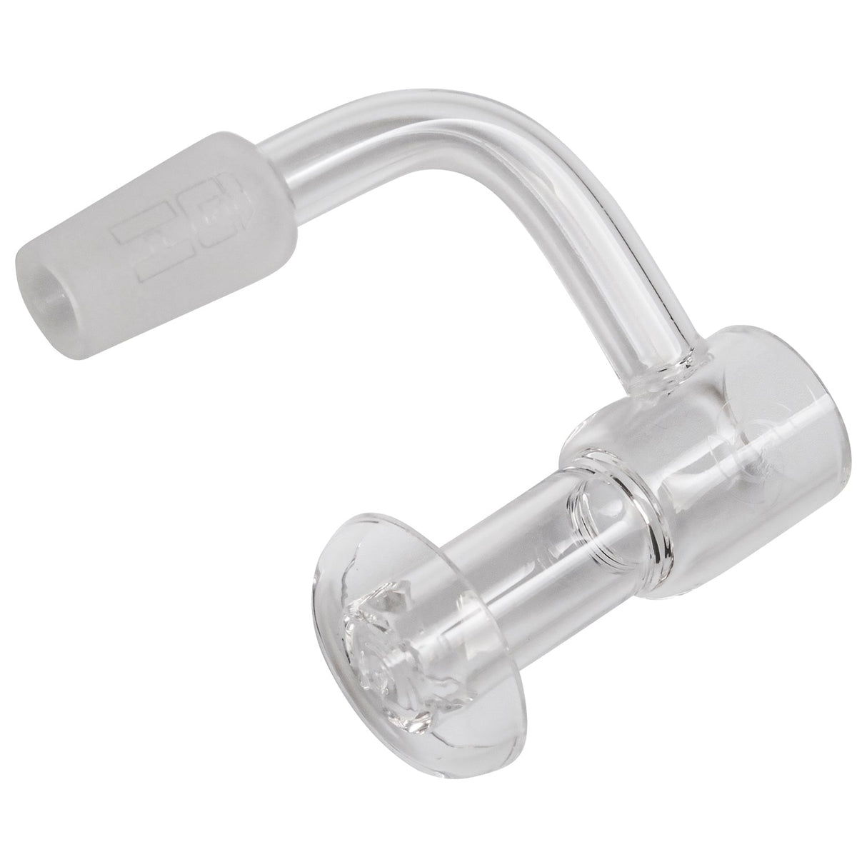 Glasshouse Full Quartz Terp Vacuum Kit, 90 Degree Male Joint, 14mm, Clear Side View