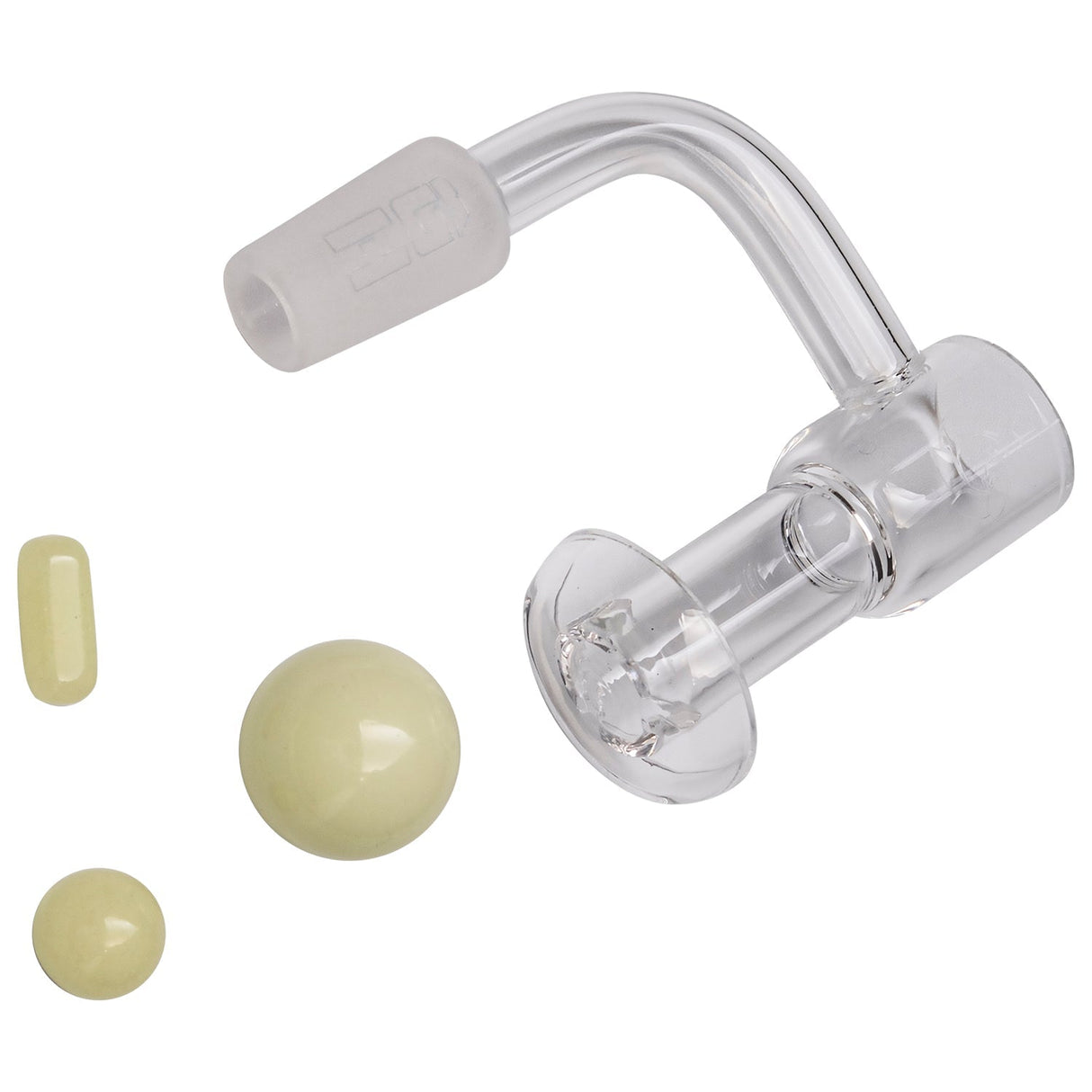 Glasshouse Full Quartz Terp Vacuum Kit with 90 Degree Male Joint and Quartz Banger