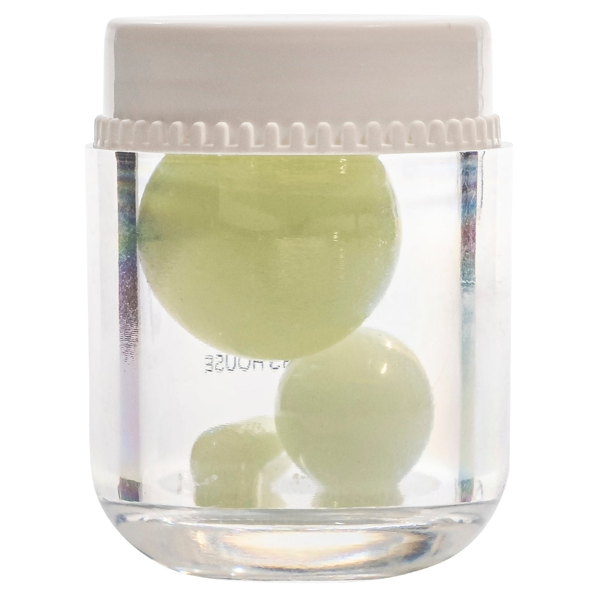 Glasshouse Glow in the Dark Terp Kit front view with two green orbs inside