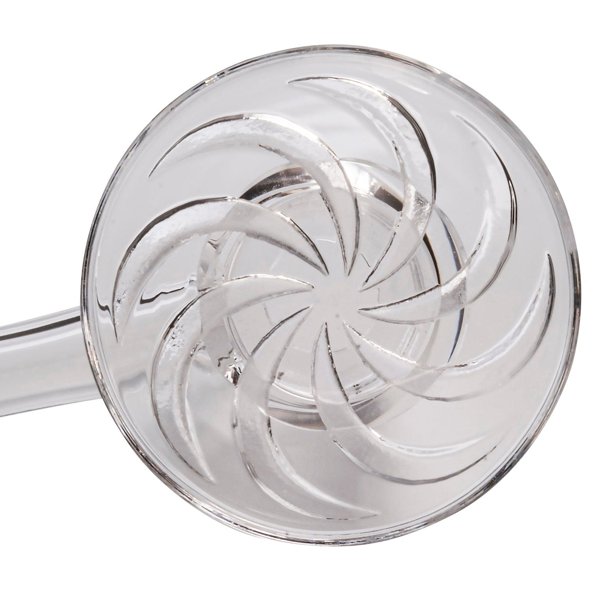 Close-up view of Glasshouse Hurricane 2.0 Quartz Banger with intricate design