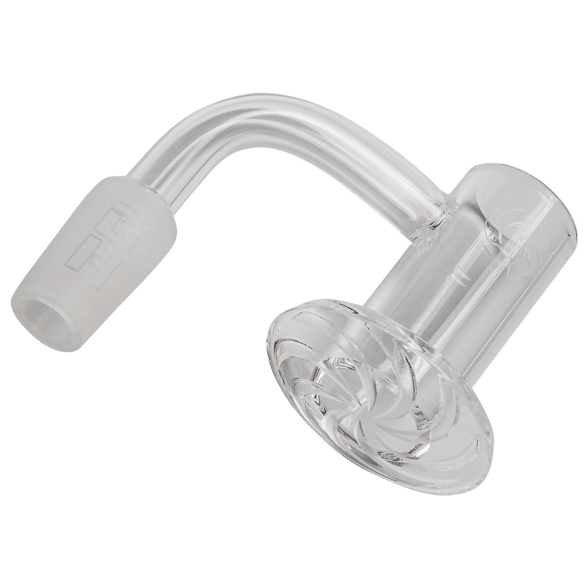 Glasshouse Hurricane Cyclone Quartz Banger Kit angled view on seamless white background