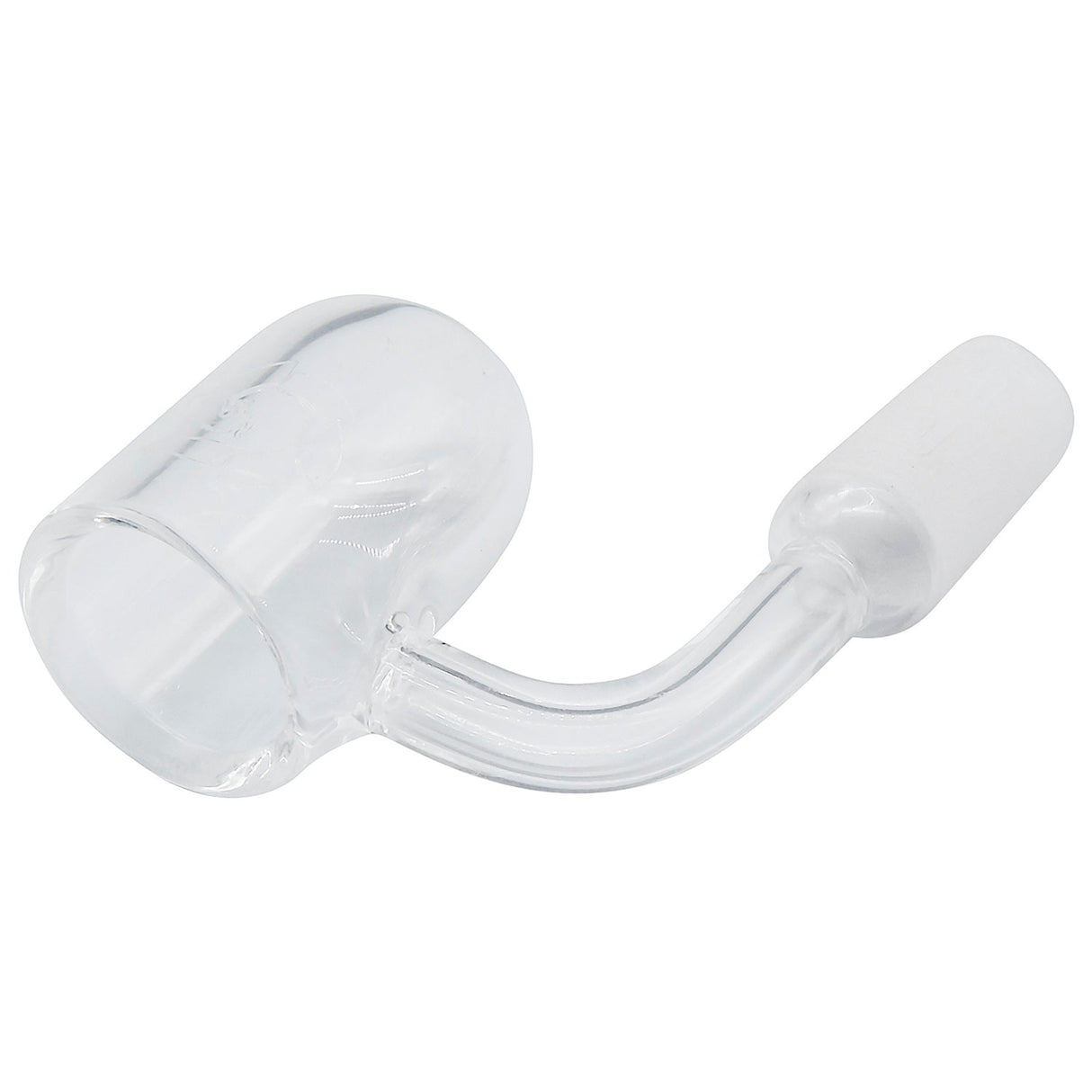 Glasshouse 25mm Full Quartz Banger with Rounded Base and Concave Flattop on White Background