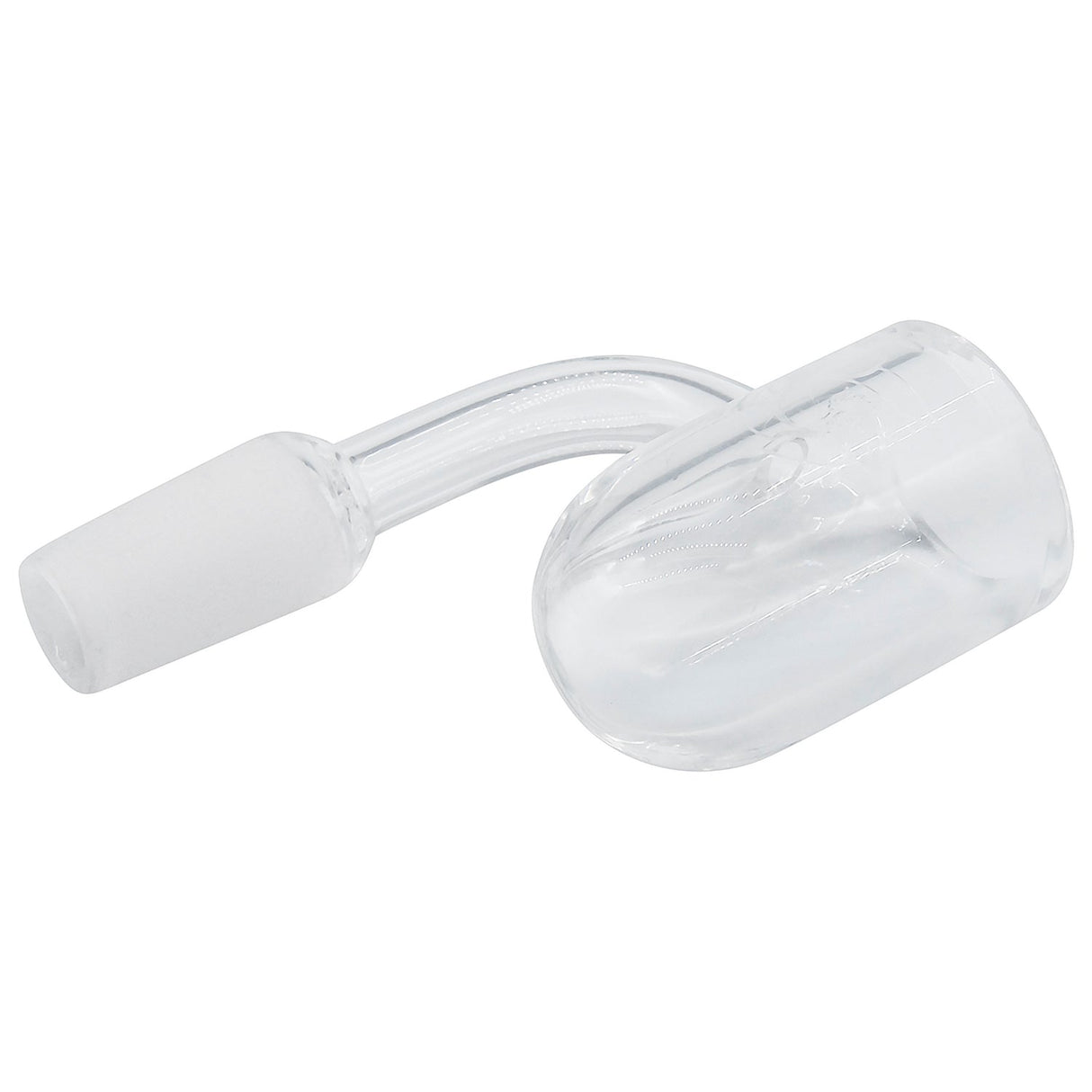Glasshouse 25mm Quartz Banger with Rounded Base and Concave Flattop - Side View