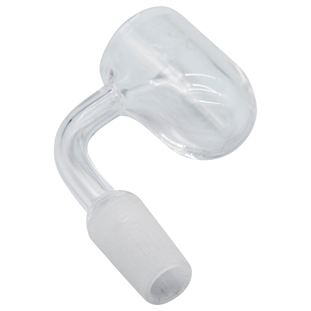 Glasshouse 25mm Quartz Banger with Rounded Base and Concave Flattop, Male Joint Side View