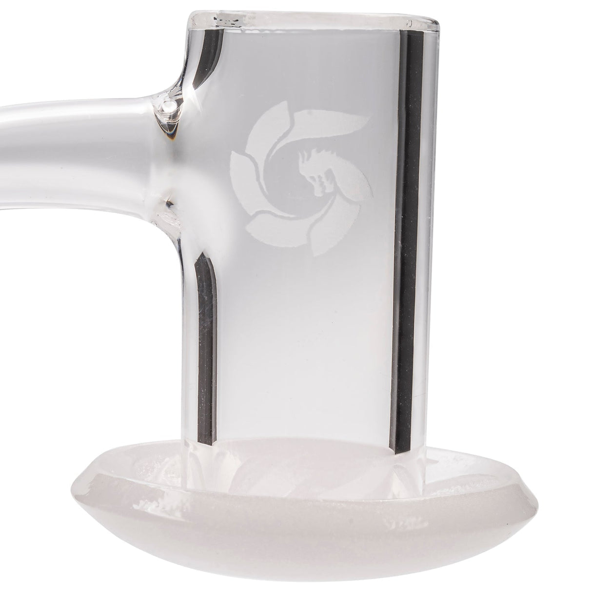 Glasshouse Opaque Base Hurricane Banger with High Air Flow Design, 14mm Male Joint - Side View