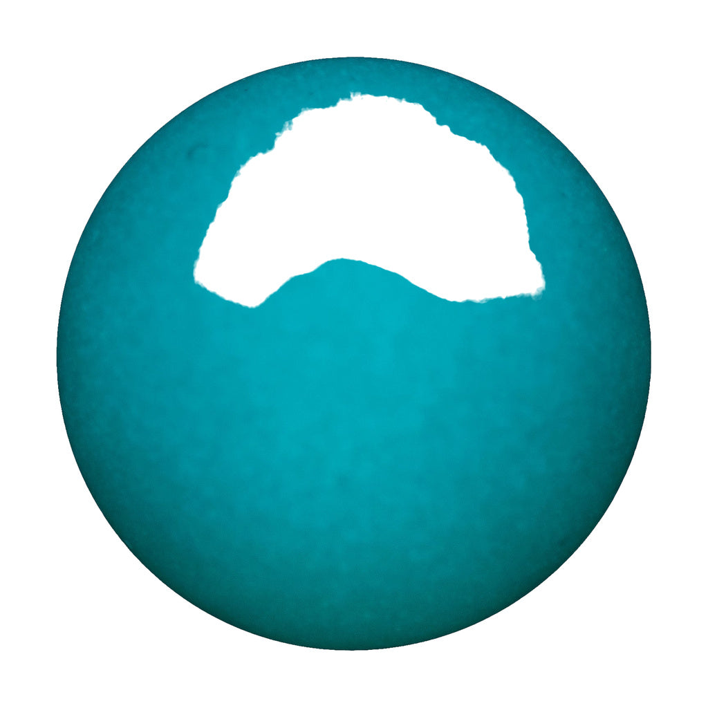 Opaque blue circular object on a black background, possibly incorrectly displayed product image