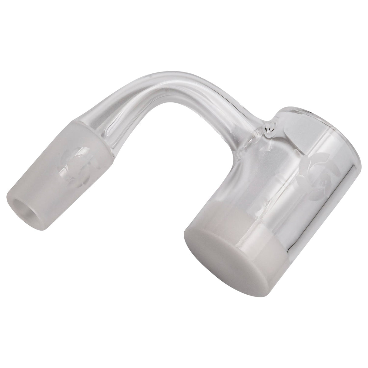 Glasshouse Opaque Crusher 9mm Thick Quartz Banger Side View on White Background